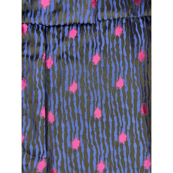 ANNE KLEIN NEW Dahlia Cropped Pant Suit Women 14 Royal Pink Animal $228 retail - Picture 8 of 13